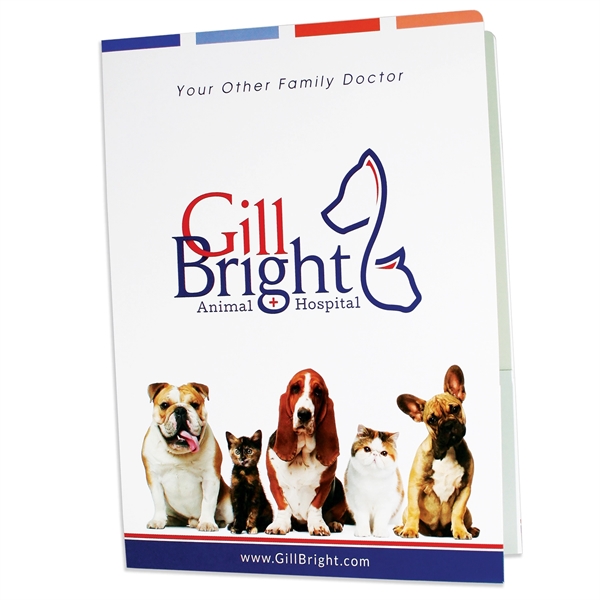 Standard large presentation folder, 9" x 12" rounded corners, with two... from ASI 32050 Admore / Admore®