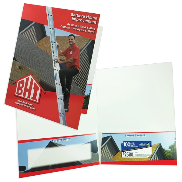 Large 9" x 12" presentation folder with square corners and two... from ASI 32050 Admore / Admore®