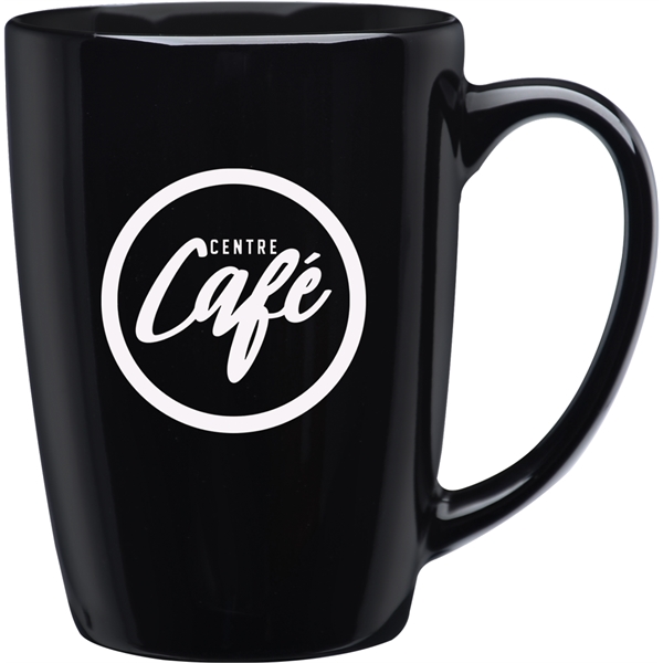 16 oz. ceramic mug with optional 22K gold cap band.... from ASI 71920 Moderne Glass Company Inc / Glass America®