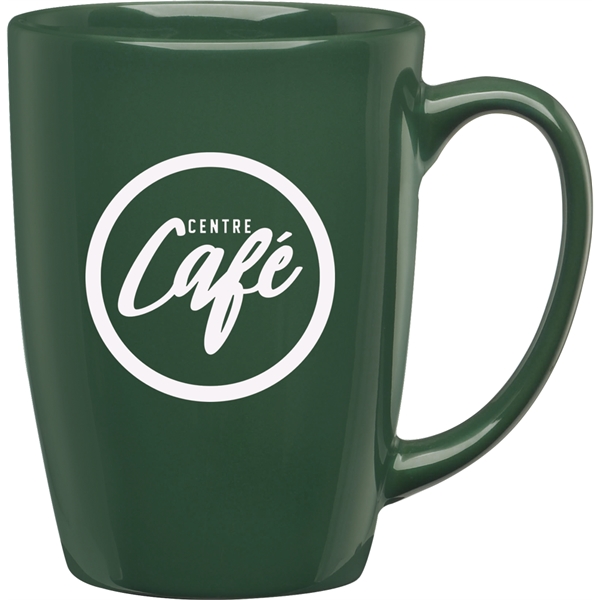 16 oz. ceramic mug with optional 22K gold cap band.... from ASI 71920 Moderne Glass Company Inc / Glass America®