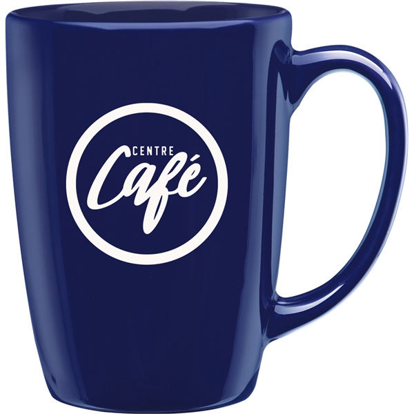 16 oz. ceramic mug with optional 22K gold cap band.... from ASI 71920 Moderne Glass Company Inc / Glass America®