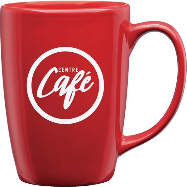 16 oz. ceramic mug with optional 22K gold cap band.... from ASI 71920 Moderne Glass Company Inc / Glass America®
