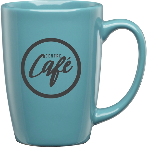 16 oz. ceramic mug with optional 22K gold cap band.... from ASI 71920 Moderne Glass Company Inc / Glass America®