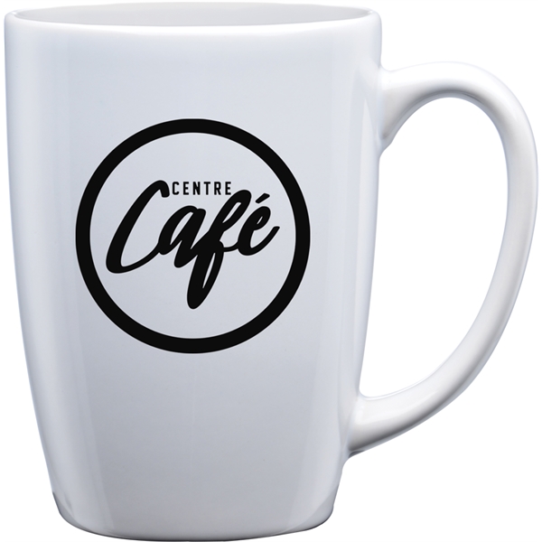 16 oz. ceramic mug with optional 22K gold cap band.... from ASI 71920 Moderne Glass Company Inc / Glass America®