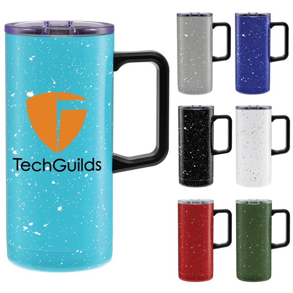 18 oz. travel mug made of stainless steel with double-wall construction.... from ASI 71920 Moderne Glass Company Inc / Glass America®