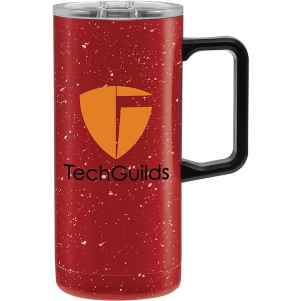18 oz. travel mug made of stainless steel with double-wall construction.... from ASI 71920 Moderne Glass Company Inc / Glass America®