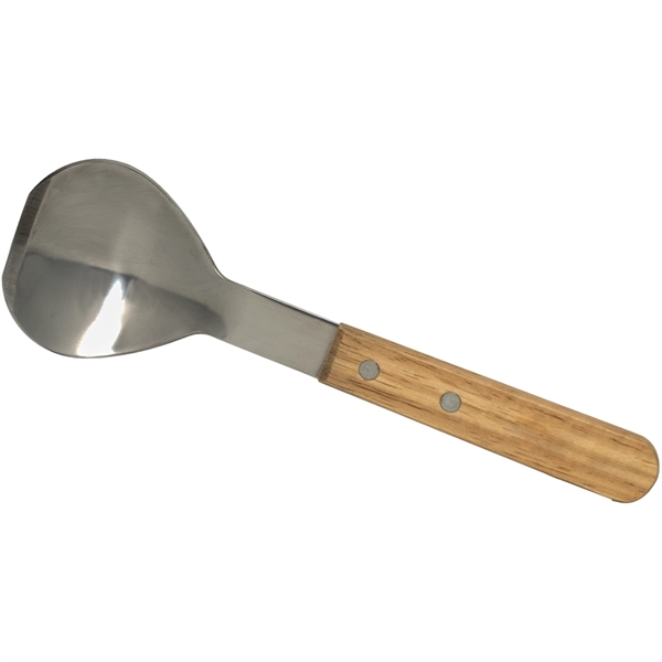 9 1/8" metal ice cream scoop with a wood handle and... from ASI 38120 Ball Pro / Diversified Quality Kitchenware