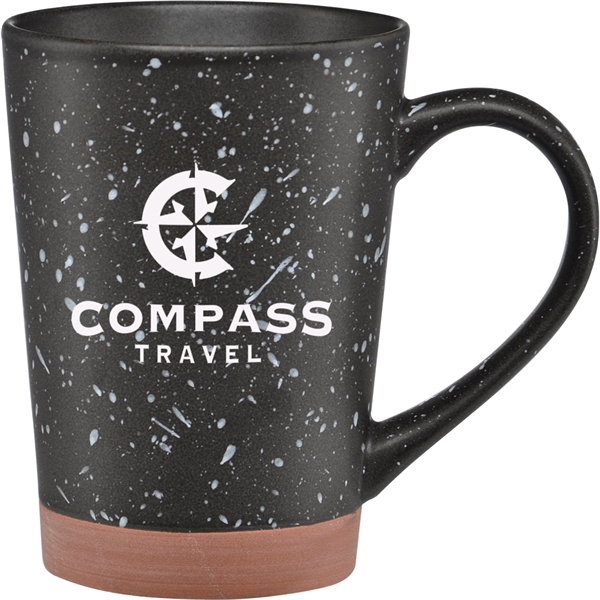 16 oz. ceramic mug with a retro speckle design and terra... from ASI 71920 Moderne Glass Company Inc / Glass America®