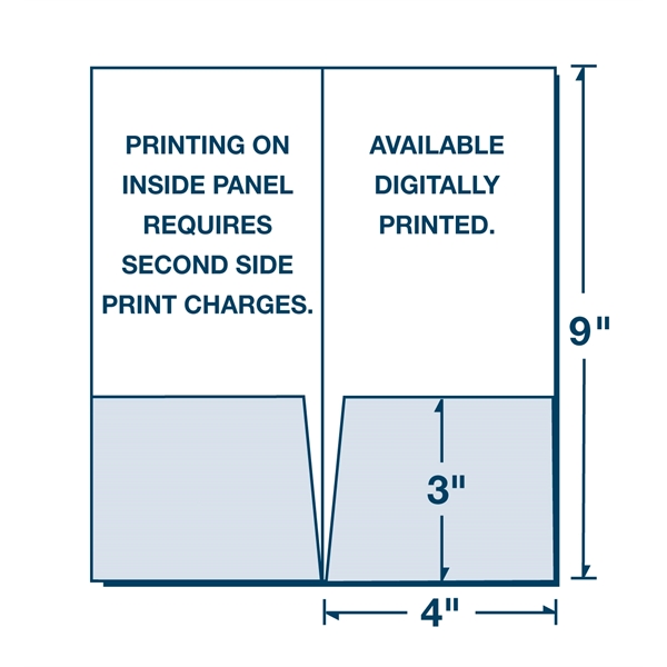 Small presentation folder with two 3" pockets.... from ASI 32050 Admore / Admore®