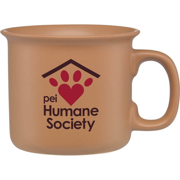 14 oz. ceramic mug with a natural looking, matte style finish... from ASI 71920 Moderne Glass Company Inc / Glass America®