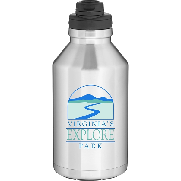 64 oz double wall stainless steel thermal growler with vacuum insulation... from ASI 51197 ETS Express, LLC