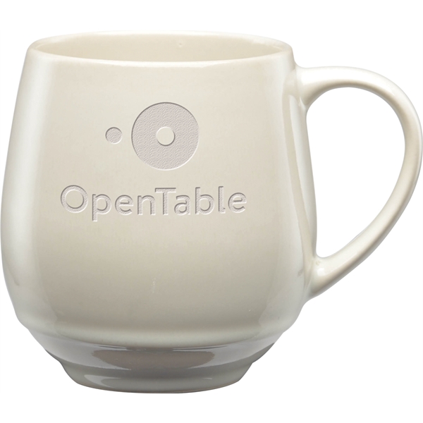 18 oz. mug with reactive glaze, unique bulbous shape and large... from ASI 71920 Moderne Glass Company Inc / Glass America®