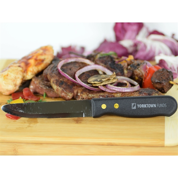 9" steak knife set of four with black handles and retail... from ASI 38120 Ball Pro / Diversified Quality Kitchenware