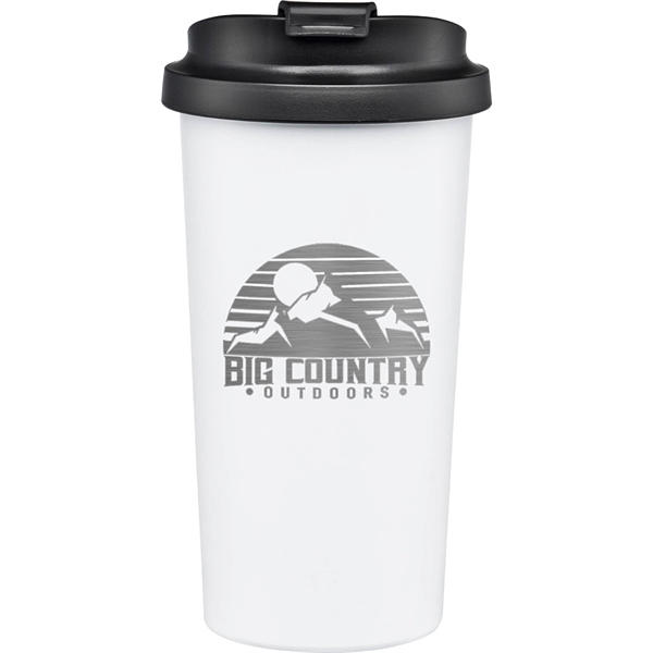16 oz. tumbler made with vacuum insulated, double-wall stainless steel, and... from ASI 71920 Moderne Glass Company Inc / Glass America®