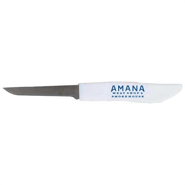6" white handle paring knife with stainless steel blade.... from ASI 38120 Ball Pro / Diversified Quality Kitchenware