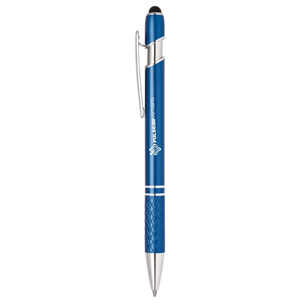 Aluminum click action ballpoint pen with soft stylus tip.... from ASI 31517 Admart Products / Admart Line