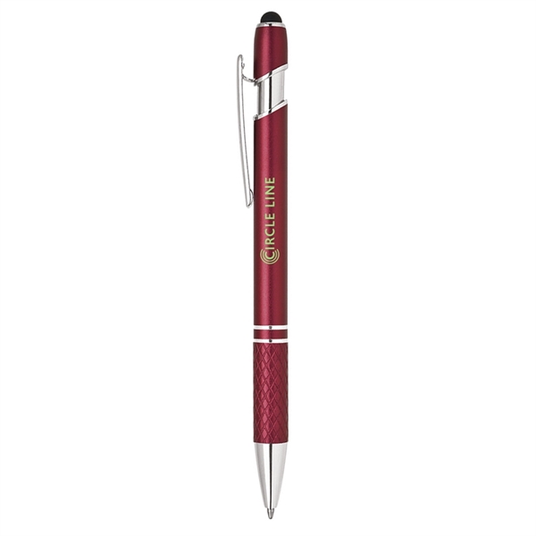 Aluminum click action ballpoint pen with soft stylus tip.... from ASI 31517 Admart Products / Admart Line