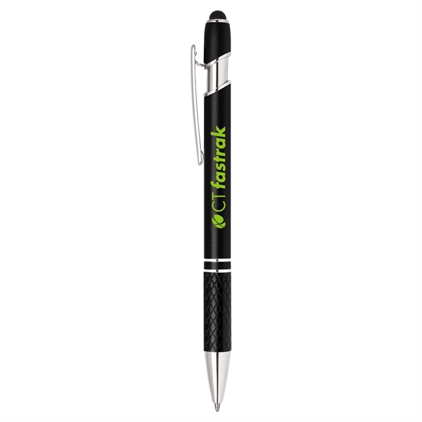 Aluminum click action ballpoint pen with soft stylus tip.... from ASI 31517 Admart Products / Admart Line
