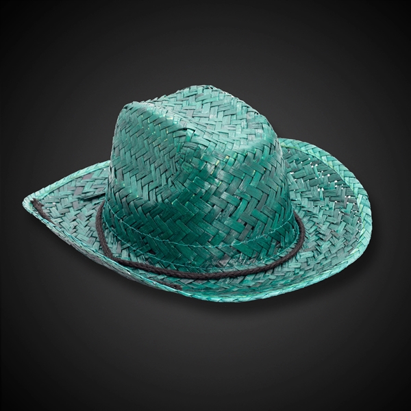 Assorted colored straw cowboy hat with a customizable band.... from ASI 42016 Brighter Promotions Inc