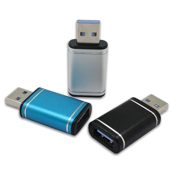 1.69" x .83" x .39" metal USB data protector prevents unwanted... from ASI 37218 Athena Promo (tm)