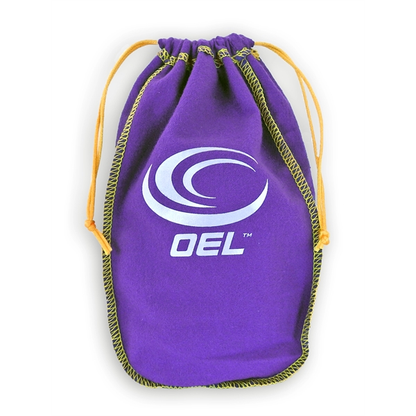 Royal cotton flannel drawstring bag with knotted 1/8" dual drawstring closure.... from ASI 41630 Brave USA