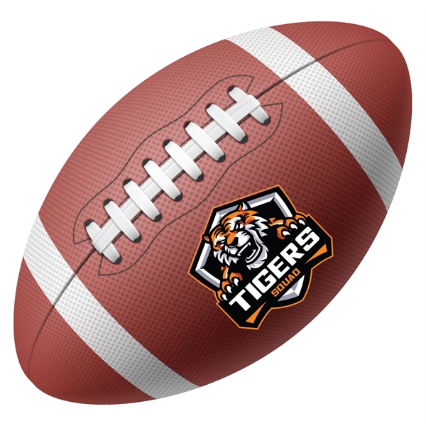 Football-shaped drink coaster made from durable, eco-friendly pulpboard. Custom, full-color printing,... from ASI 43530 California Tattoos