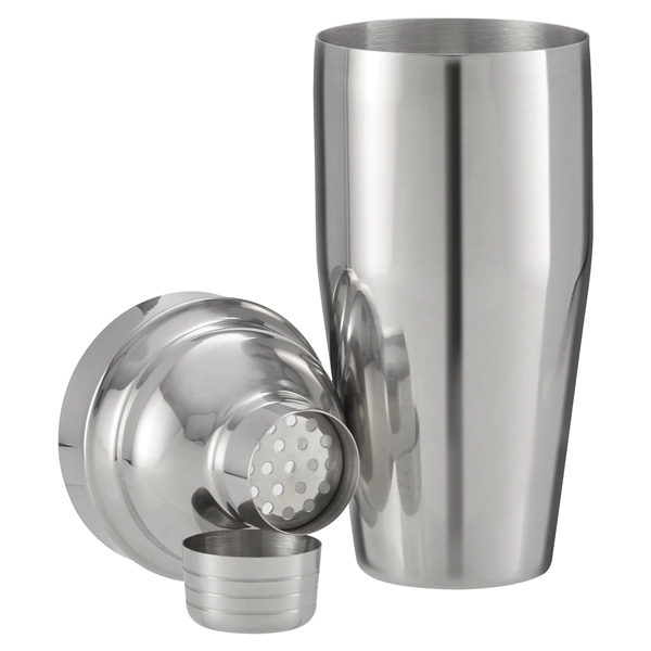 25 oz. stainless steel martini shaker with stainless steel cap, strainer... from ASI 71920 Moderne Glass Company Inc