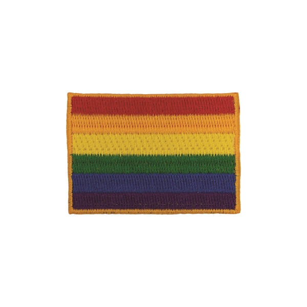 2" or 3" rainbow flag patch with adhesive sticker or heat... from ASI 52263 EMT / EMT EASY
