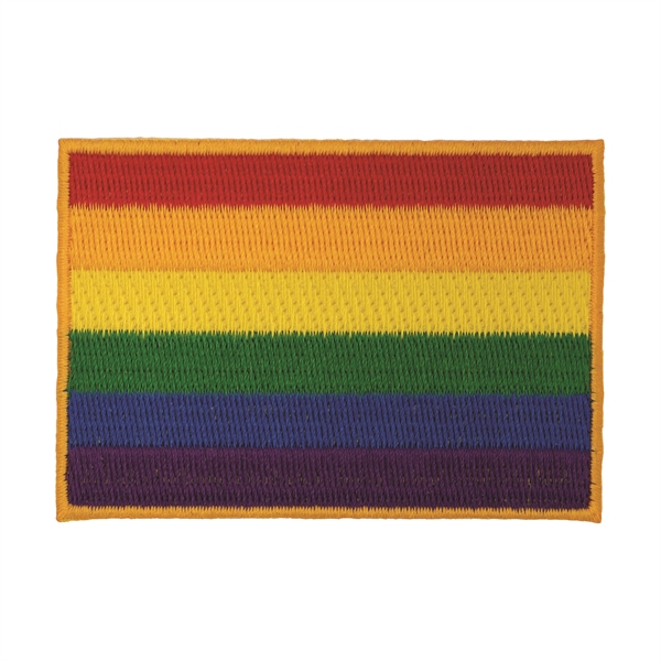 2" or 3" rainbow flag patch with adhesive sticker or heat... from ASI 52263 EMT / EMT EASY