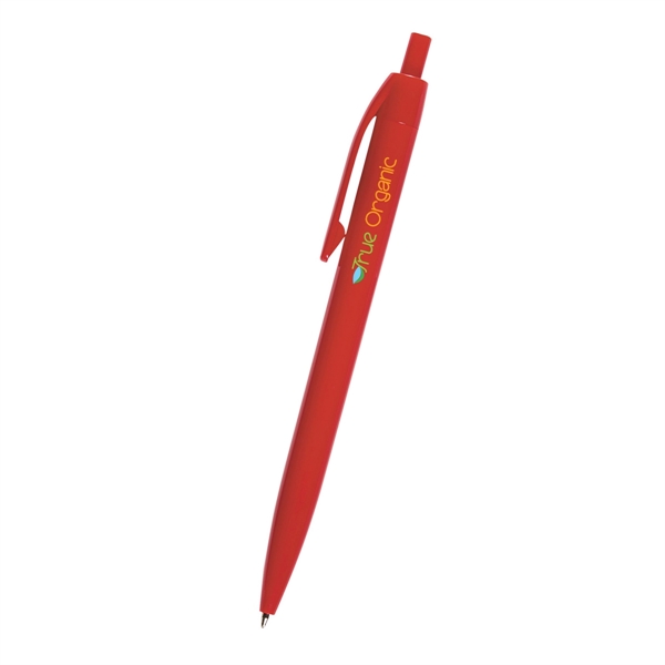Glossy solid color plunger action pen... from ASI 61125 Hit Promotional Products / Hit®