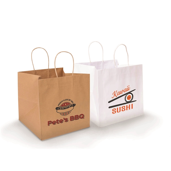 10.25x10x10 Eurostyle Eco Kraft Take Out Shopper... from ASI 92480 Uniflex / U F