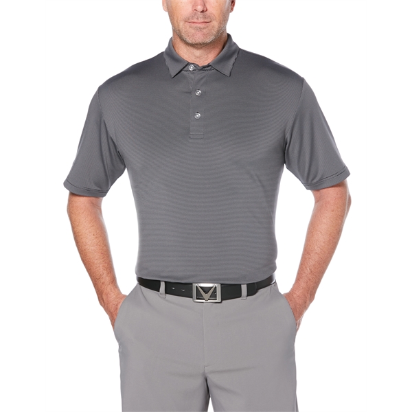 Fine Line Stripe Polo UPF 50 with Self fabric collar with... from ASI 38120 Ball Pro / Diversified Quality Kitchenware