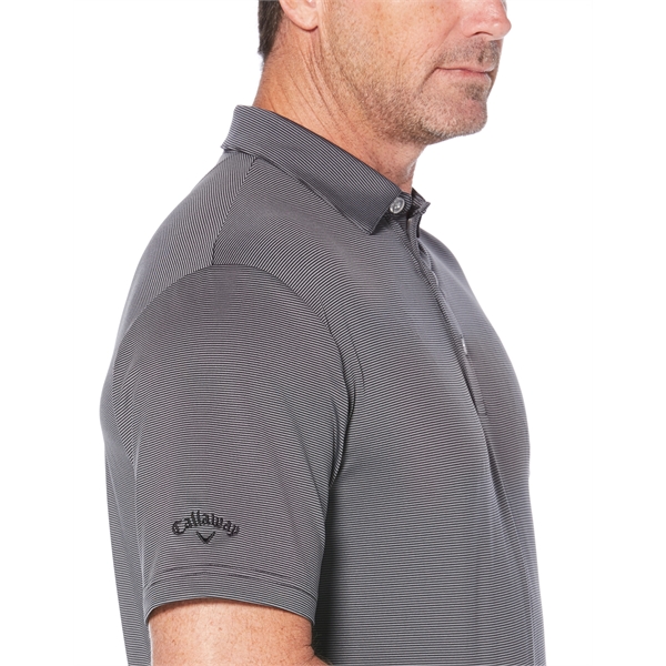 Fine Line Stripe Polo UPF 50 with Self fabric collar with... from ASI 38120 Ball Pro / Diversified Quality Kitchenware