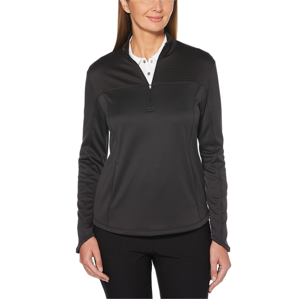 This ladies ottoman fleece pullover on seam front open pockets with... from ASI 38120 Ball Pro / Diversified Quality Kitchenware