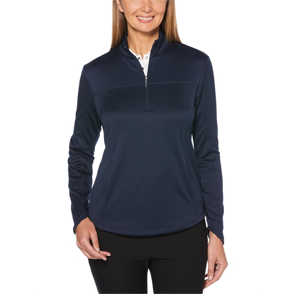 This ladies ottoman fleece pullover on seam front open pockets with... from ASI 38120 Ball Pro / Diversified Quality Kitchenware
