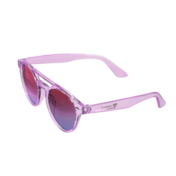 Polycarbonate round aviator-style sunglasses with UV400 protection.... from ASI 62088 IDProductsource