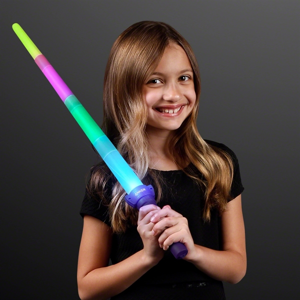 Neon Glow Expanding Light Sword; Blank and Imprinted Pricing... from ASI 34194 ALightPromos