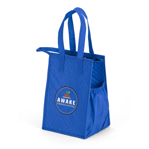 Non-woven foil lined cooler tote with handles, top zipper and PP... from ASI 88060 Snugz/USA Inc / Sweda®