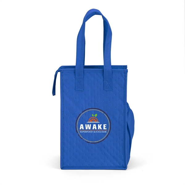Non-woven foil lined cooler tote with handles, top zipper and PP... from ASI 88060 Snugz/USA Inc / Sweda®