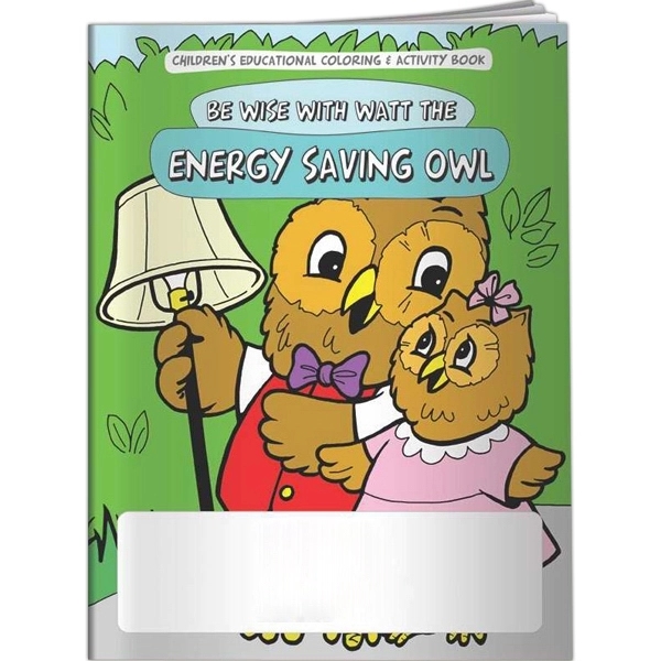 Coloring Book - Energy Saving Owl... from ASI 54100 Fields Manufacturing Inc / Better Life Line