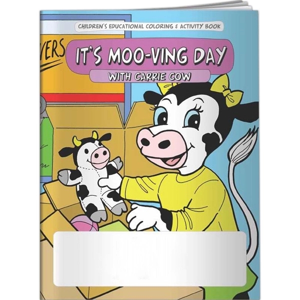 Coloring Book - It's Moo-ving Day... from ASI 54100 Fields Manufacturing Inc / Better Life Line