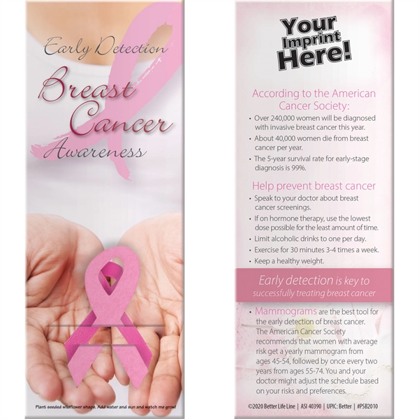 Plant-A-Shape bookmark with educational information on the back and planting directions... from ASI 54100 Fields Manufacturing Inc / Sprout Tyme Line by American Greenwood