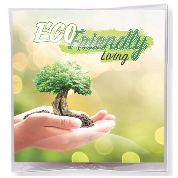 Plantable lapel pin packaged in a compostable clear bag and made... from ASI 54100 Fields Manufacturing Inc / Better Life Line