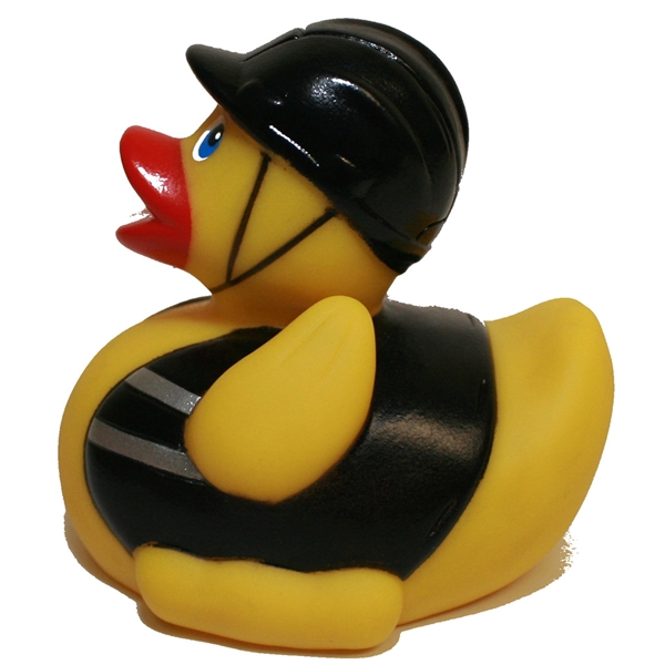 Biker Duck rubber duck floats upright with weight balanced.... from ASI 37170 Assurance Industries Co Inc / Assurance