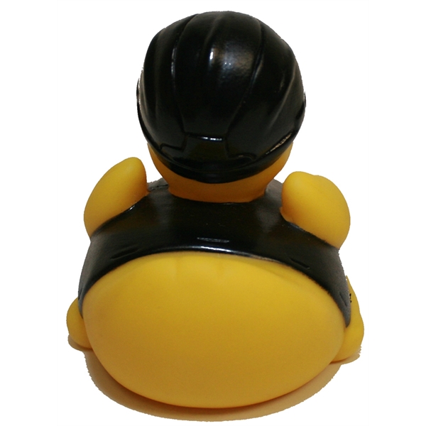 Biker Duck rubber duck floats upright with weight balanced.... from ASI 37170 Assurance Industries Co Inc / Assurance