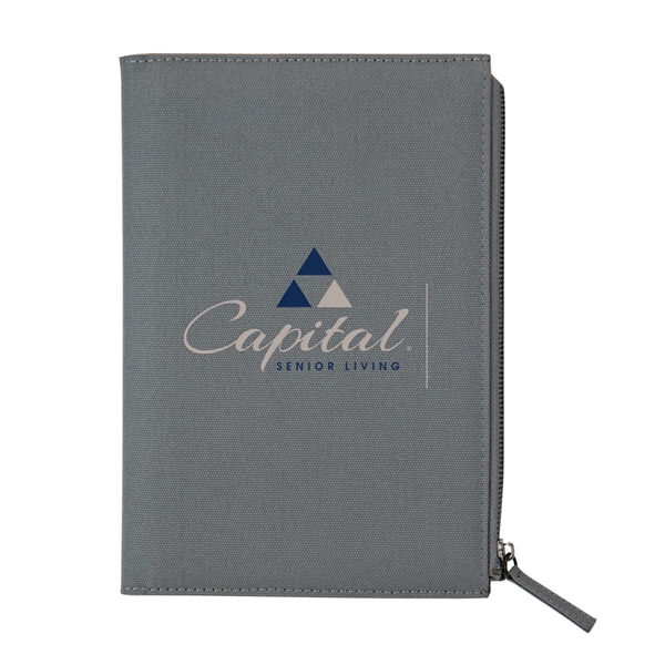 80-page lined notebook with 600 denier cover, large zipper pocket, pen... from ASI 88060 Snugz/USA Inc / Sweda®
