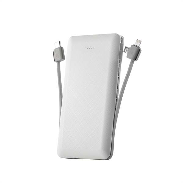 5 11/16" x 3" x 1/2" 10000mAh Powerbank with pull-away integrated... from ASI 91435 Tomax USA / Tomax