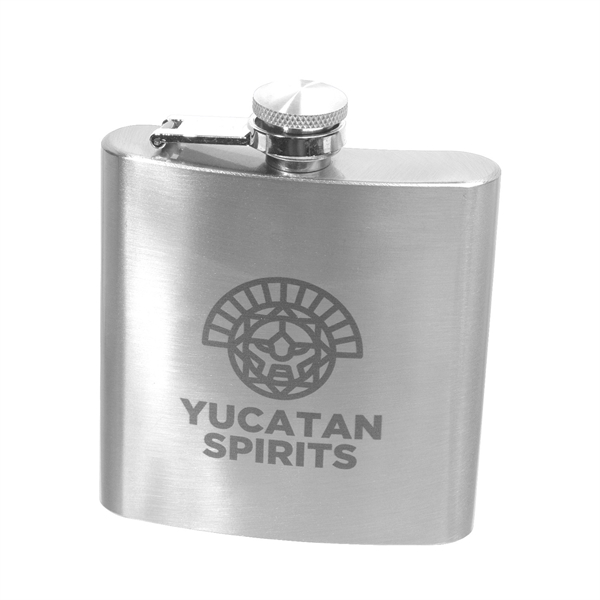 6-ounce stainless steel hip flask with single wall insulation.... from ASI 62088 IDProductsource