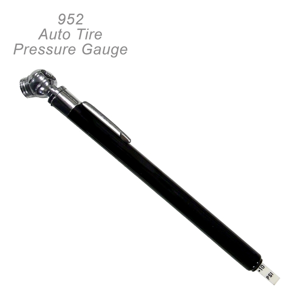 Auto tire pressure gauge, aluminum barrel.- Ready Inventory In New Jersey... from ASI 45100 Chulani Promotional Products, Inc / Competitive Edge Innovations/Chulani