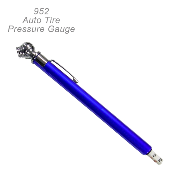 Auto tire pressure gauge, aluminum barrel.- Ready Inventory In New Jersey... from ASI 45100 Chulani Promotional Products, Inc / Competitive Edge Innovations/Chulani